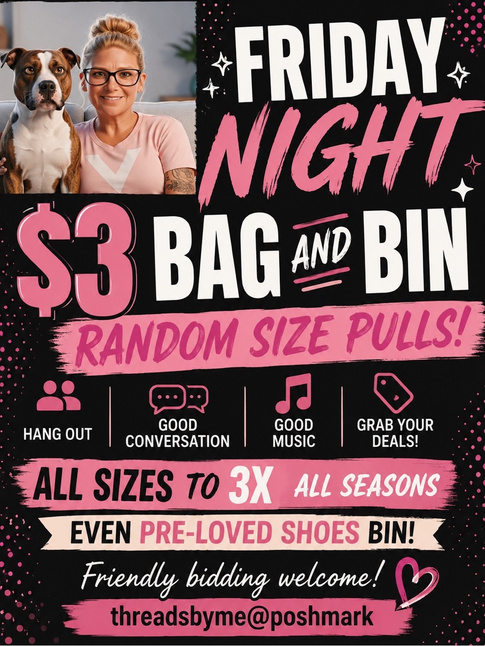 @threadsbyme (Shauna) MAIN FLYER LIKE this to be notified when I am LIVE. (1st) - Picture 2 of 7